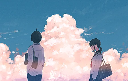 热门天空 雪 云 户外 动漫女孩 动漫男孩 电脑 无水印壁纸 3840×2160