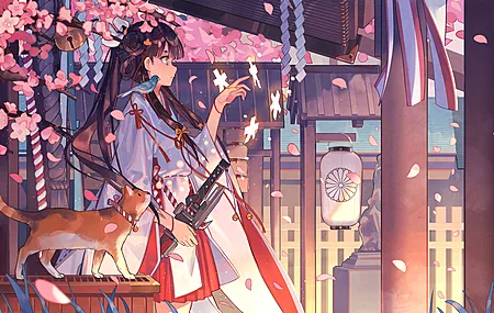 热门脸部 侧面 幻想女孩 深色头发 长发 传统服装 幻想艺术 电脑 高清壁纸 3840×2160