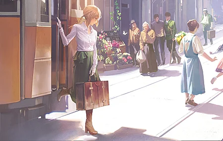 绝美紫罗兰常青 角色 动漫女孩 电脑 无水印壁纸 4096×2278