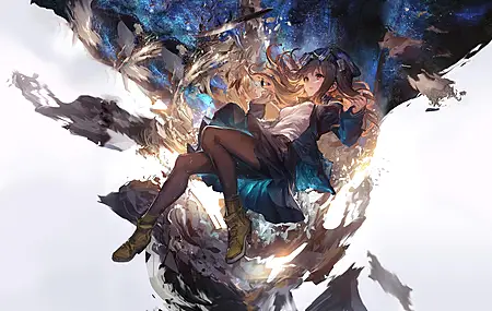 热门动漫女孩 黑色丝袜 护目镜 电脑 高清壁纸 3840×2160