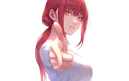 唯美红发 指指点点 动漫 动漫女孩 电脑 壁纸 3840×2160