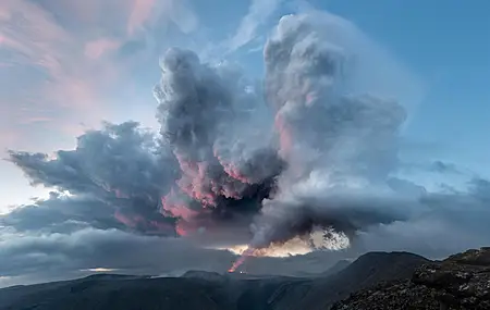 云 风景 冰岛 自然 火山 烟雾 电脑 4K高清壁纸 11245×6604