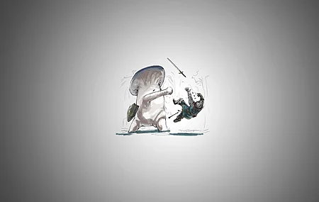 骑士 黑魂 剑 蘑菇 AI艺术 电脑 4K高清壁纸 3840×2160
