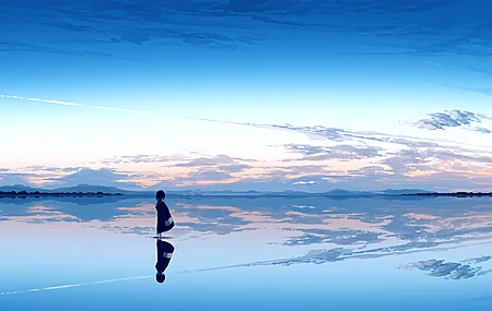 望向别处 水 云 天空 风景 电脑 4K高清壁纸 5640×2400