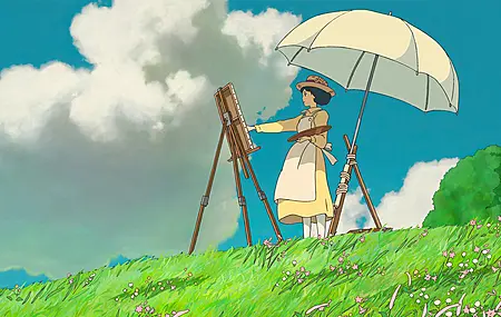 绝美自然 风景 起风 五颜六色 动漫 动漫女孩 天空 电脑 壁纸 3840×2160
