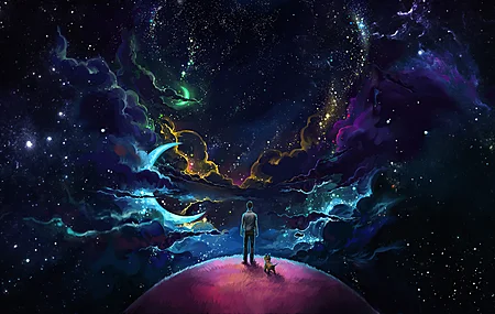 热门紫色天空 行星 梦境 清晰的梦 月亮 外星世界 电脑 高清壁纸 3840×2160