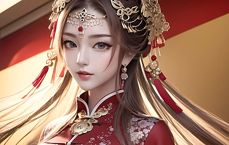 女性 艺术 新娘装扮 电脑 无水印壁纸 4096×2560