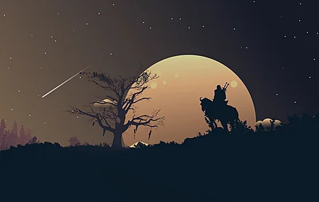 巫师 狂野狩猎 风景 夜晚 电脑 壁纸 3840×2160