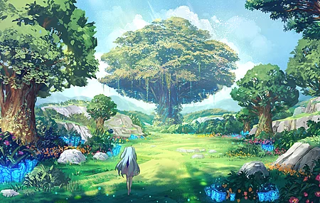 绝美树木 植物 草 AI艺术 电脑 4K壁纸 3840×2160