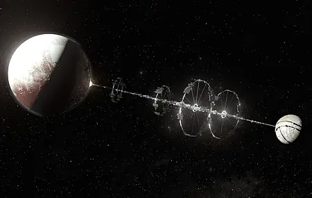 土卫一 冥王星 空间站 太空 行星 月球 恒星 电脑 4K高清壁纸 7680×4320