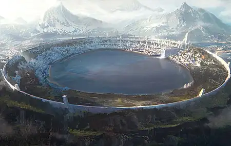 唯美AI艺术 城市 梦幻建筑 梦幻艺术 山脉 电脑 壁纸 3840×2160