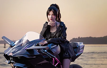 女性 黑发 现代 电脑 壁纸 5120×2880