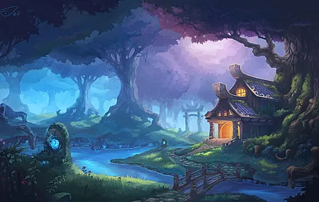 唯美风景 AI艺术 森林 魔兽世界 魔兽 电脑 4K壁纸 3840×2160