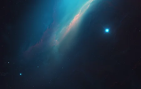 星技 太空 星云 宇宙 太空艺术 AI艺术 电脑 壁纸 3840×2400