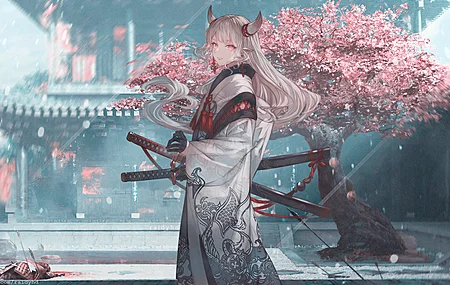 女人 动漫 动漫女孩 奇幻艺术 角 亚洲 兽耳 电脑 高清壁纸 3840×2160