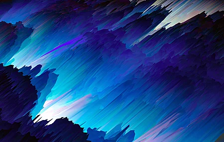 抽象 波浪 AI艺术 分数 蓝色 电脑 壁纸 3840×2160