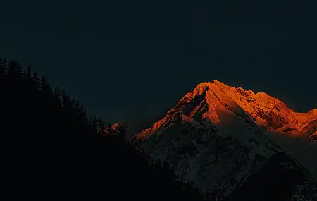 风景 山脉 雪 自然 黑暗 阳光 电脑 壁纸 5760×3840