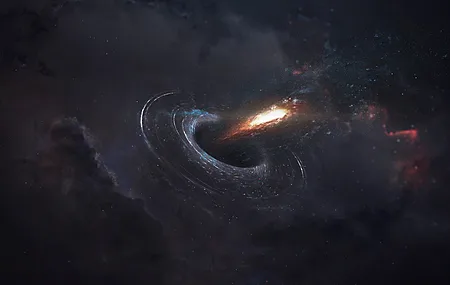 伽利 宇宙 太空 科幻小说 黑洞 电脑 高清壁纸 3840×2400