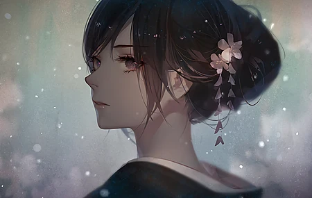 热门发辫 原创人物 艺术家 和服 动漫 动漫女孩 电脑 壁纸 4000×2828