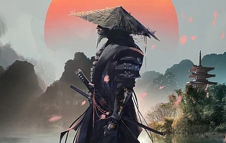 精选奇幻男人 AI艺术 武士 风景 奇幻艺术 帽子 电脑 4K壁纸 5120×2880