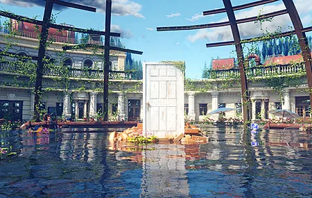 云 建筑 天空 反射 电脑 壁纸 8192×4320