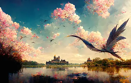 热门风景 鲜花 城堡 湖泊 自然 植物 鸟类 龙 电脑 高清壁纸 4096×2304