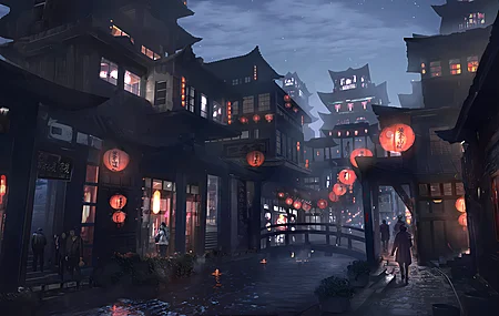绝美亚洲 亚洲建筑 电脑 4K壁纸 6400×3600