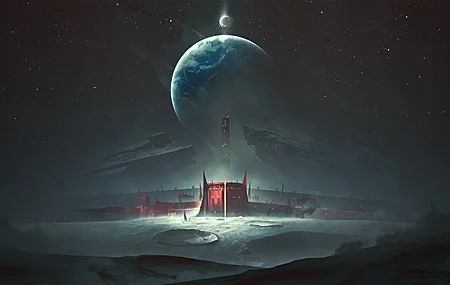 绝美科幻 天空 行星 星星 命运 壁纸 3840×2160