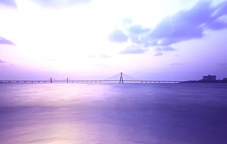 高清孟买 海 云 桥 印度 天空 电脑 壁纸 3840×2160
