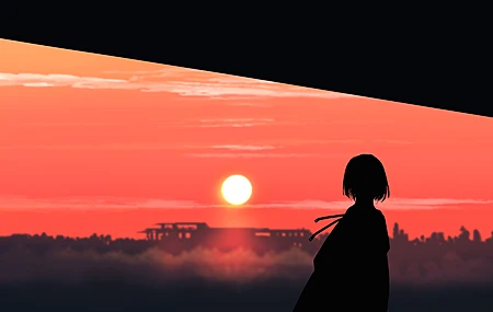 超清数字艺术 艺术品 剪影 电脑 4K壁纸 5640×2400