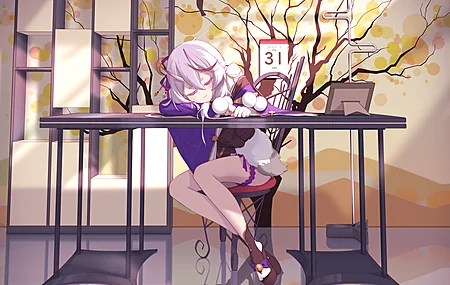 热门动漫 动漫女孩 数字艺术 插图 肖像 电脑 高清壁纸 4677×3307