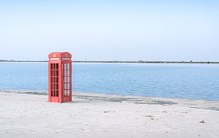 电话波 湖 海滩 电脑 壁纸 7008×4672