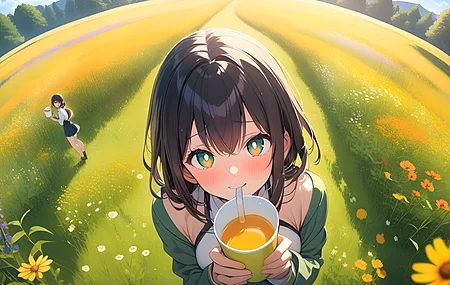 热门动漫女孩 人工智能艺术 甜心 电脑 高清壁纸 5376×3072