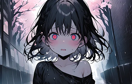 高清动漫女孩 人工智能艺术 小巷 幽灵 电脑 壁纸 5376×3072