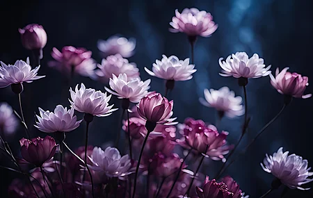 唯美粉色 紫色 鲜花 柔光 电脑 桌面壁纸 3840×2160