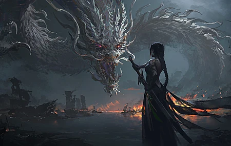 精选龙 武器 火 船 纹身 剑 水 衣服 中国龙 电脑 手机壁纸 4288×2412