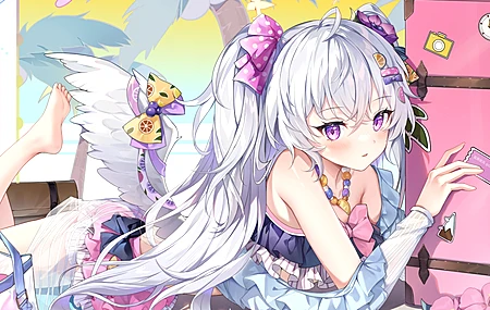 动漫 动漫女孩 蓝色档案 泳装 萝莉 电脑 高清壁纸 4096×2896