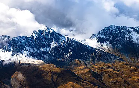 自然 风景 雪 云 新西兰 峡湾国家公园 山脉 悬崖 电脑 手机壁纸 5408×3600