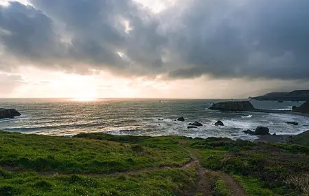 唯美风景 自然 海 海岸 云 日落 加利福尼亚州 电脑 无水印壁纸 4618×2598