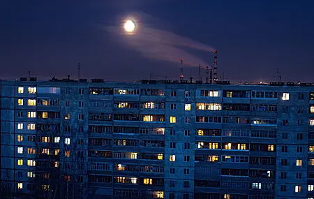 热门夜 天空 建筑 灯 电脑 手机壁纸 4029×2413