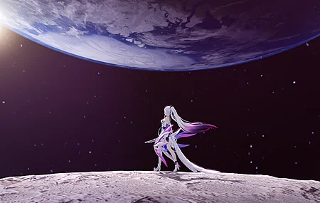 长发 看着离开 步行 行星 星的天空 空间 星星 电脑 壁纸 3840×2160