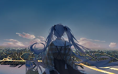 站立 动漫 动漫女孩 风景 电脑 壁纸 7016×4961