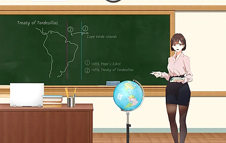 教室 桌子 教师 世界历史 地球仪 电脑 4K高清壁纸 5200×3900