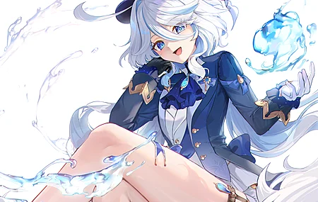 水花 微笑 动漫 动漫少女 电脑 壁纸 4000×2607