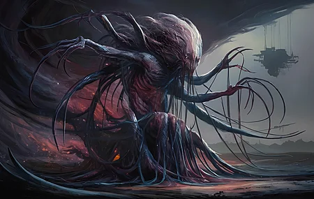 热门克苏鲁 黑暗幻想 电脑贴纸，4K贴纸 高清壁纸 5120×2880