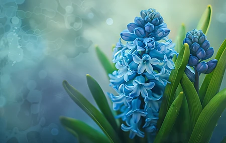 鲜花 风信子 蓝色 电脑贴纸 4K贴纸 无水印壁纸 5824×3264