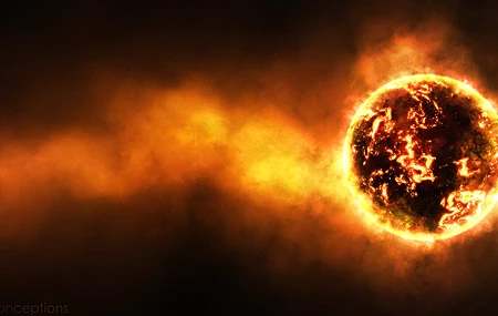 太阳 宇宙 空间 电脑贴纸 4K贴纸 高清壁纸 6000×3000