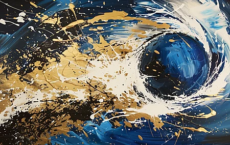 抽象 绘画 球 油漆飞溅 插图 电脑贴纸 4K贴纸 手机壁纸 5824×3264