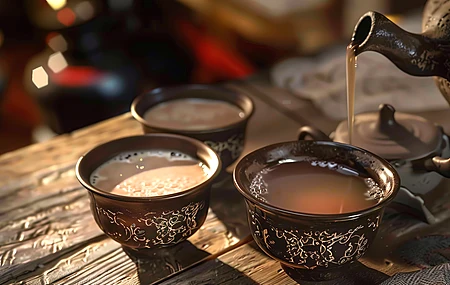 高清茶艺 茶桌 茶 电脑贴纸 4K贴纸 壁纸 5824×3264