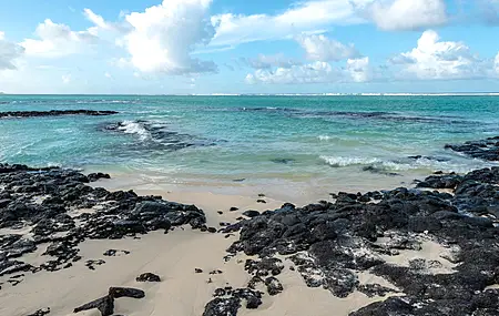 海滩 景观 自然 积云 沙子 波浪 海 岩石 电脑贴纸 壁纸 1920×1080